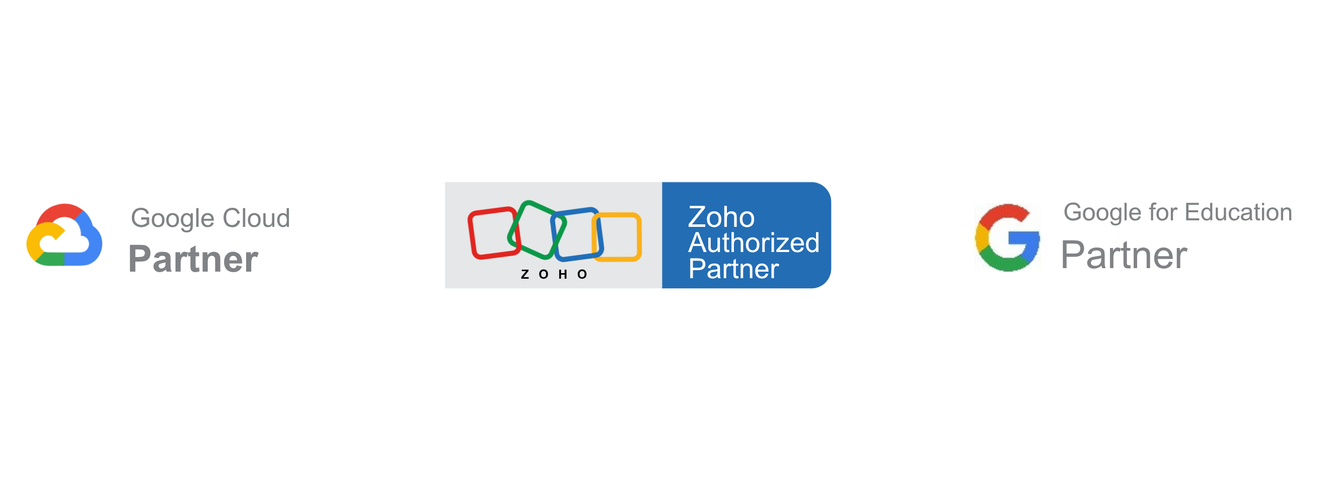 Authorized Zoho and Google Cloud Partner